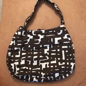 Brown reversible purse